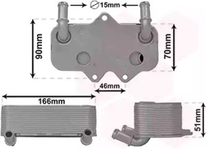 VAN WEZEL 37013710 -  масляный радиатор, двигательное масло